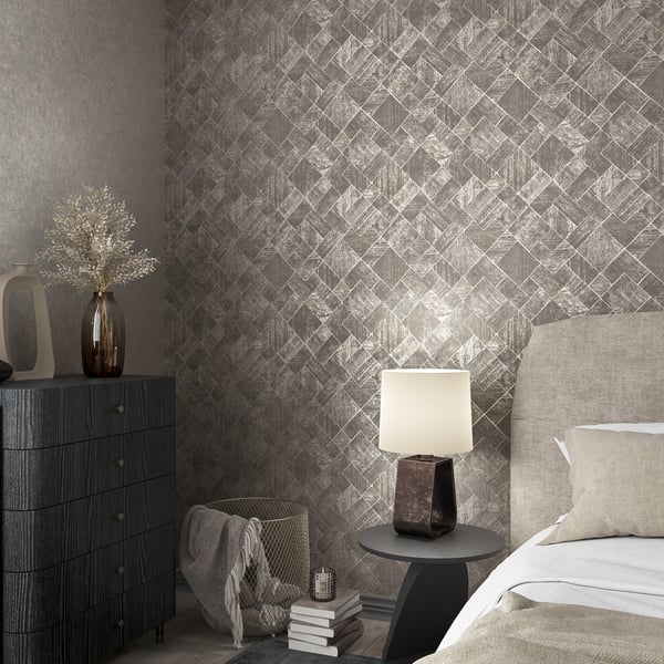 Galerie Wallpaper Product code: 35511_2 - Odyssey Wallpaper Collection - Silver Grey Colours -  