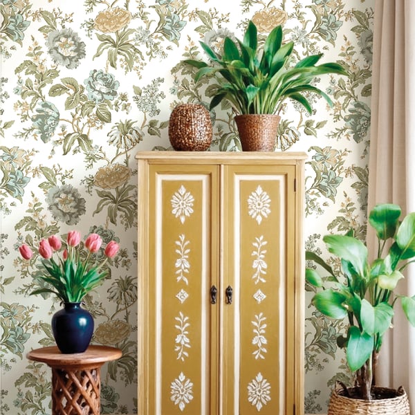 Galerie Wallpaper Product code: 8305_2 - Blooming Garden Wallpaper Collection - Light Blue Gray Colours -  