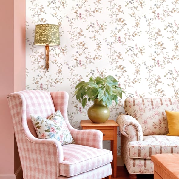 Galerie Wallpaper Product code: 8355_2 - Blooming Garden Wallpaper Collection - Beige And Pink Colours -  