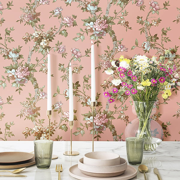 Galerie Wallpaper Product code: 84001R - Cottage Chic Wallpaper Collection - Pink Colours -  