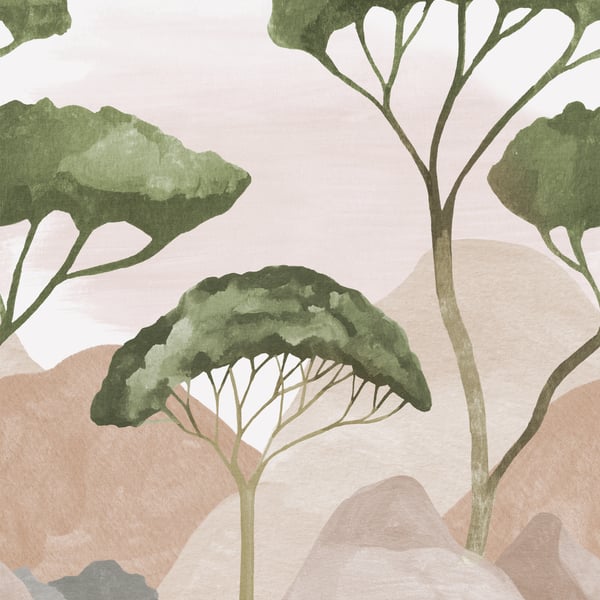 Galerie Wallpaper Product code: A77401_8 - One Roll One Motif II Wallpaper Collection - Green Colours -  