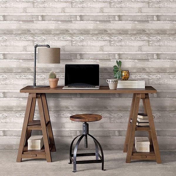 Galerie Wallpaper Product code: FH37558R - Homestyle Wallpaper Collection - White Light Grey Colours -  