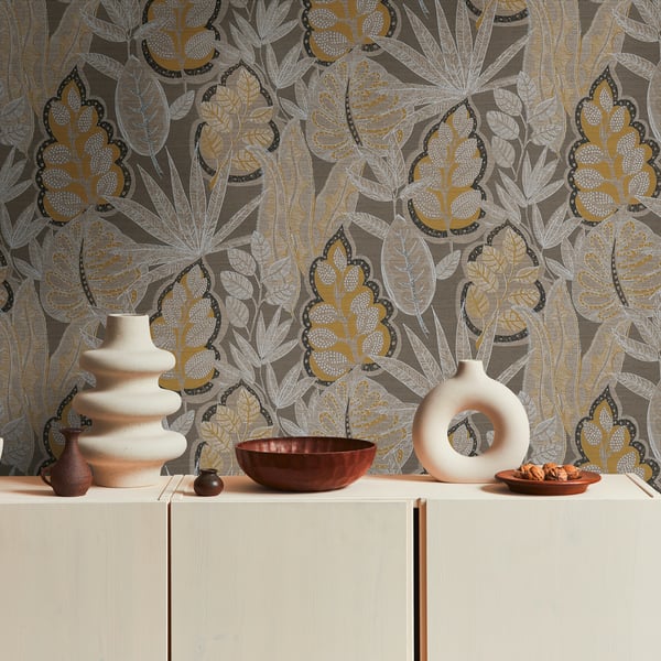 Galerie Wallpaper Product code: FL61113_2 - Flourish Wallpaper Collection - Beige/Brown Colours -  