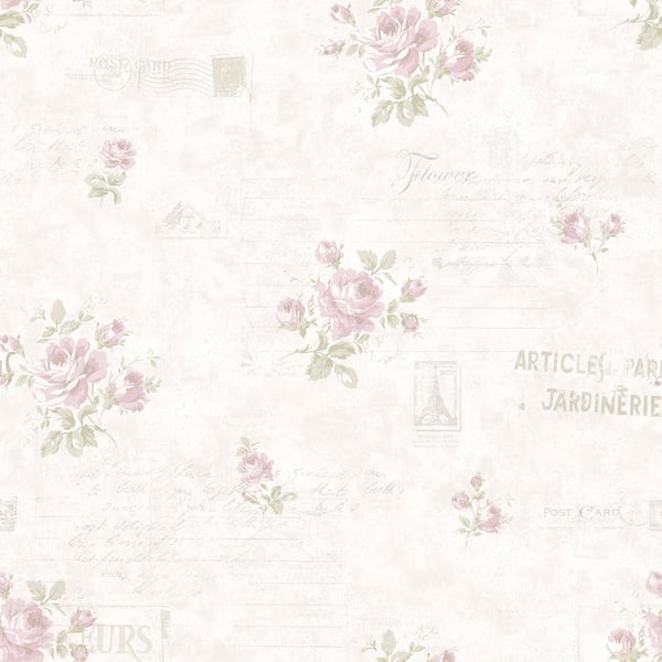 Galerie Wallpaper Product code: G45085 - Vintage Rose Wallpaper Collection - Pink Cream Colours -  