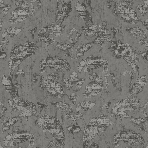 Galerie Wallpaper Product code: G67782 - Ambiance Wallpaper Collection - Charcoal Silver Colours -  