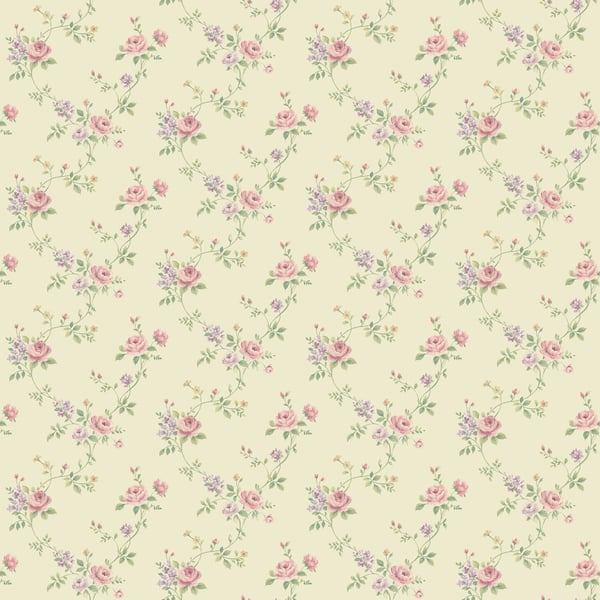 Galerie Wallpaper Product code: G67895 - Miniatures 2 Wallpaper Collection - Pink Cream Green Purple Colours -  
