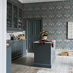 Galerie Wallcoverings Product Code: 33009 - Apelviken 2 Wallpaper Collection Galerie Wallcoverings Product Code 33009 - Apelviken 2 Wallpaper Collection - Blue Blush Colours - Tulips Design