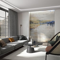 Galerie Wallcoverings Product Code 35499 - Odyssey Wallpaper Collection - Beige Colours - Odyssey Mountains Mural Design