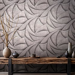 Galerie Wallcoverings Product Code 35505 - Odyssey Wallpaper Collection - Black Bronze Colours - Graphic Design