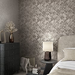 Galerie Wallcoverings Product Code 35511 - Odyssey Wallpaper Collection - Silver Grey Colours - Graphic Design