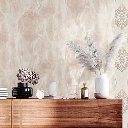 Galerie Wallcoverings Product Code: 42574 - Opulence Wallpaper Collection Galerie Wallcoverings Product Code 42574 - Opulence Wallpaper Collection - Pink Colours - Marble Texture Design