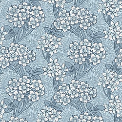 Galerie Wallcoverings Product Code: ET12022 - Arts and Crafts Wallpaper Collection Galerie Wallcoverings Product Code ET12022 - Arts and Crafts Wallpaper Collection - Skye Blue White Colours - Floral Vine Design