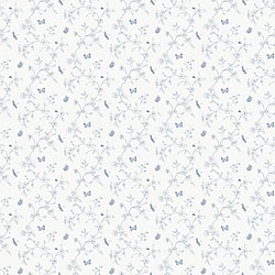 Galerie Wallcoverings Product Code: G67851 - Miniatures 3 Wallpaper Collection Galerie Wallcoverings Product Code G67851 - Miniatures 3 Wallpaper Collection - Blue White Colours - Small Floral Butterfly Dragonfly Design
