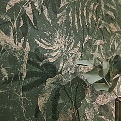 Galerie Wallcoverings Product Code HZ62052 - Horizon Wallpaper Collection - Green Metallic Colours - Cloud Forest Design