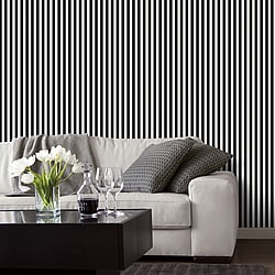 Galerie Wallcoverings Product Code: SY33907 - Simply Stripes 2 Wallpaper Collection Galerie Wallcoverings Product Code SY33907 - Simply Stripes 2 Wallpaper Collection - Black Pearl Colours - Regency Stripe Design