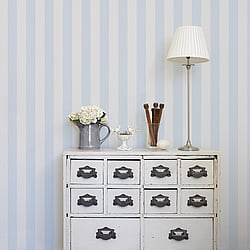 Galerie Wallcoverings Product Code: SY33916 - Simply Stripes 2 Wallpaper Collection Galerie Wallcoverings Product Code SY33916 - Simply Stripes 2 Wallpaper Collection - Light Beige Light Blue Colours - Tent Stripe Design