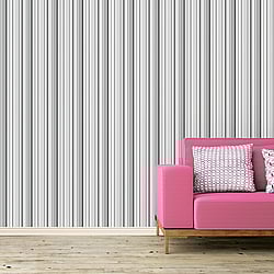 Galerie Wallcoverings Product Code: SY33962 - Simply Stripes 2 Wallpaper Collection Galerie Wallcoverings Product Code SY33962 - Simply Stripes 2 Wallpaper Collection - Black Grey Colours - Step Stripe Design