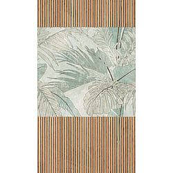 Galerie Wallcoverings Product Code WH45222M - Welcome Home Murals Wallpaper Collection - Beige, Brown, Green Colours - Palm Acoustic Slats Design