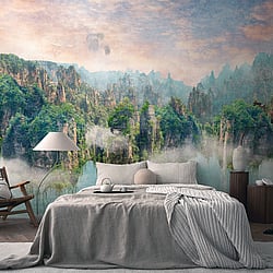 Galerie Wallcoverings Product Code WH45273M - Welcome Home Murals Wallpaper Collection - Multi-coloured Colours - Misty Mountain Reflections Design