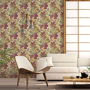 Galerie Wallcoverings Product Code 18508 - Into The Wild Wallpaper Collection - Red Colours -  