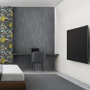 Galerie Wallcoverings Product Code 26724 - Tropical Wallpaper Collection - Blackberry Colours -  