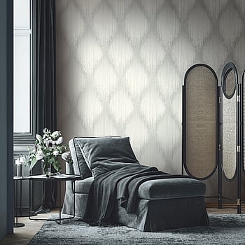 Galerie Wallcoverings Product Code 35807 - Fashion Icon Wallpaper Collection - White Grey Colours -  