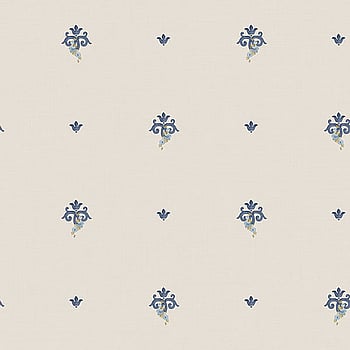 Galerie Wallcoverings Product Code 3926 - Italian Damasks 3 Wallpaper Collection - Navy Blue Gold Colours -  