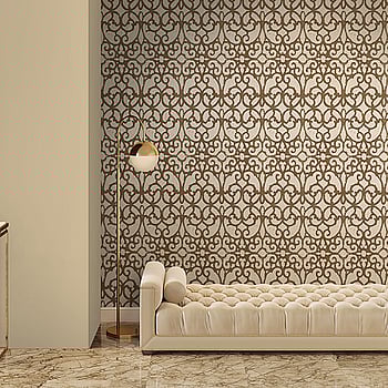 Galerie Wallcoverings Product Code 51207 - Universe Wallpaper Collection - Brown Bronze Cream Colours -  