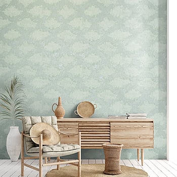 Galerie Wallcoverings Product Code 64984 - Crafted Wallpaper Collection - Green Silver   Colours -  