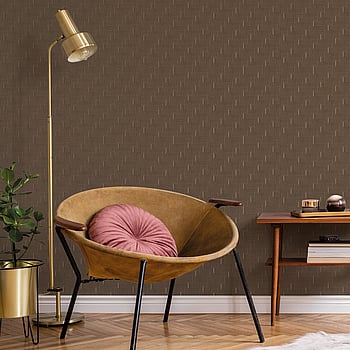 Galerie Wallcoverings Product Code BO23060 - Luxe Wallpaper Collection - Brown Colours -  