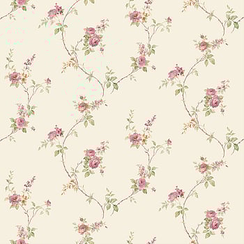 Galerie Wallcoverings Product Code CI38225 - Classic Silks 4 Wallpaper Collection - Ivory, Burgundy, Green Colours -  