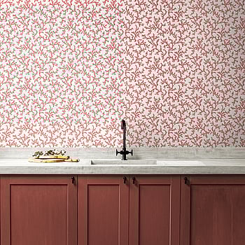Galerie Wallcoverings Product Code FC62101 - French Country Wallpaper Collection - Coral Red Colours -  