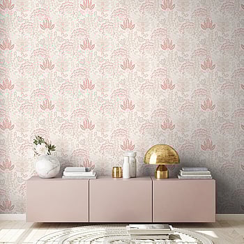Galerie Wallcoverings Product Code FL61126 - Flourish Wallpaper Collection - Grey/Pink Colours -  