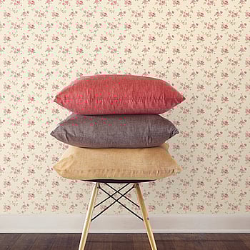 Galerie Wallcoverings Product Code G67893 - Miniatures 3 Wallpaper Collection - Red Cream Green Colours -  