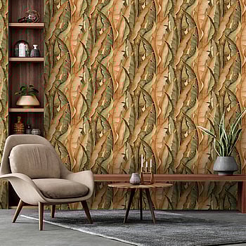Galerie Wallcoverings Product Code NHW1042 - Enchanted Wallpaper Collection - Orange Green Colours -  