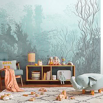 Galerie Wallcoverings Product Code WH45269M - Welcome Home Murals Wallpaper Collection - Blue, Grey, Green Colours -  